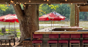 Aurora Athletic Club Bar on the River.